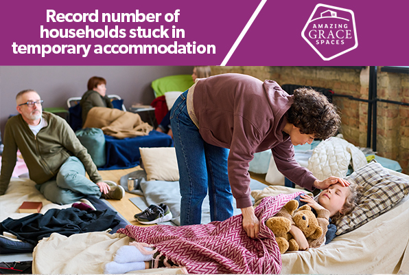 Families stuck in temporary accommodation hits highest level since records began in 1998