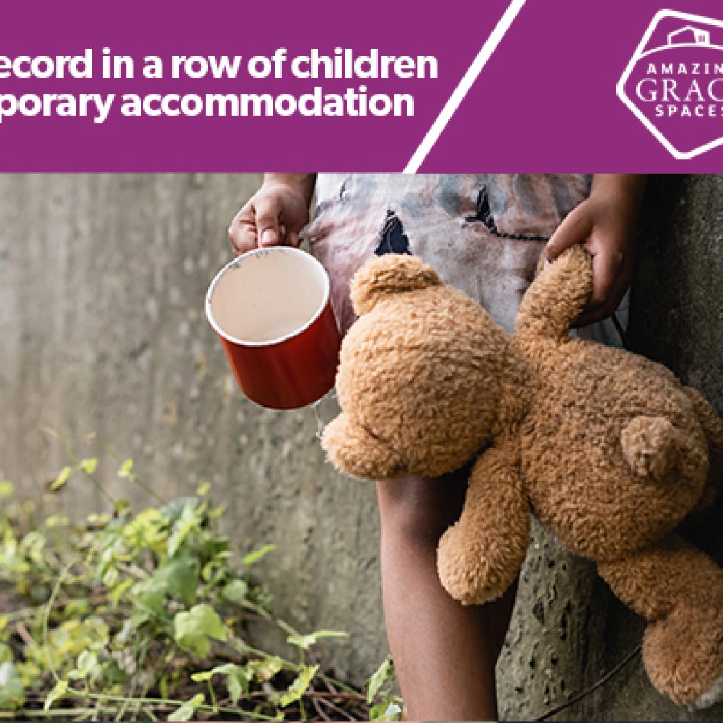 Eighth record in a row of children in temporary accommodation, as one in three homeless households placed out of area
